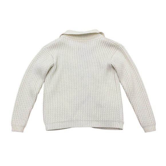 Women’s Cardigan sweater white wool y2k open closure - Picture 5 of 5